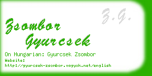 zsombor gyurcsek business card
